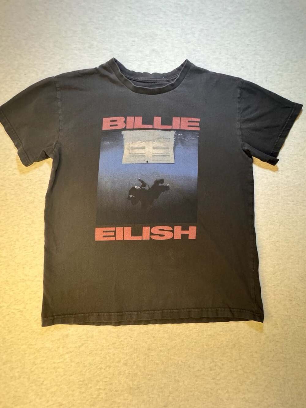 Billie Eilish Graphic T-Shirt Black Size L